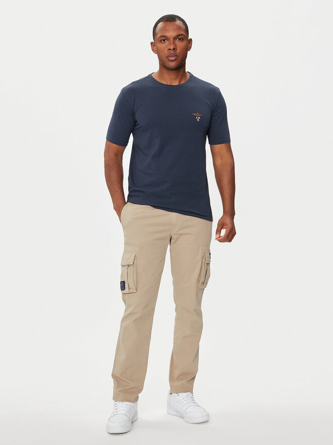 Aeronautica Militare Aeronautica Militare Футболка AM1UTI001 Cиній Regular Fit
