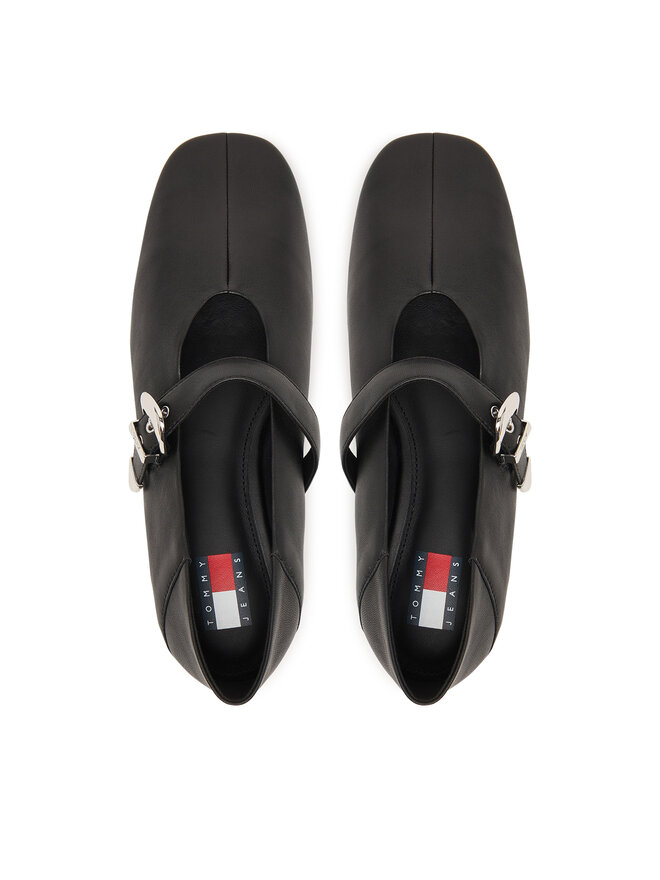 Tommy Jeans Ballerinas Tommy Jeans Tjw Ballerina Nappa Leather EN0EN03043 Schwarz