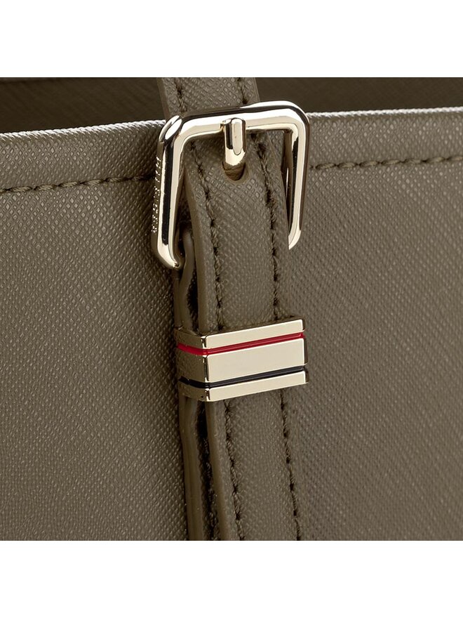 Tommy Hilfiger Táska Tommy Hilfiger Honey Med Tote AW0AW04547 Zöld