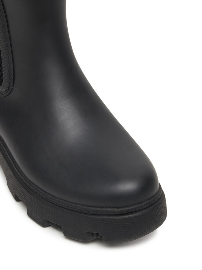 Tommy Hilfiger Гумени ботуши Tommy Hilfiger Flag Ankle Warm Lining FW0FW08974 Черен