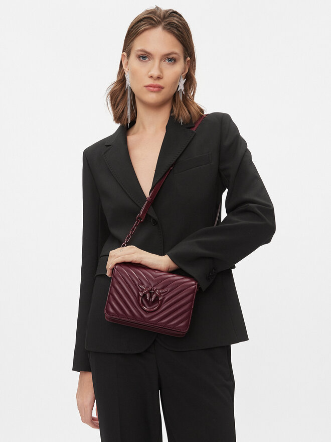 PINKO Geantă Pinko Love Click Mini AI 23-24 PLTT 100067 A0VM Vișiniu