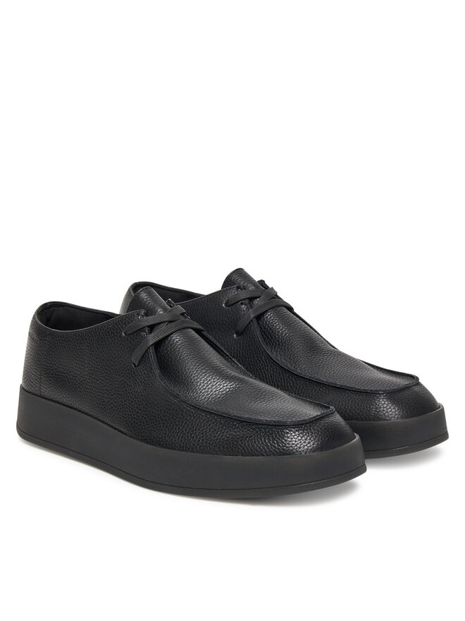 Calvin Klein Κλειστά παπούτσια Calvin Klein Hybrid Cup Wallabee Lth HM0HM02062 Μαύρο