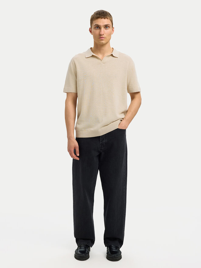 Selected Homme Selected Homme Poloshirt Mattis 16096197 Beige Regular Fit