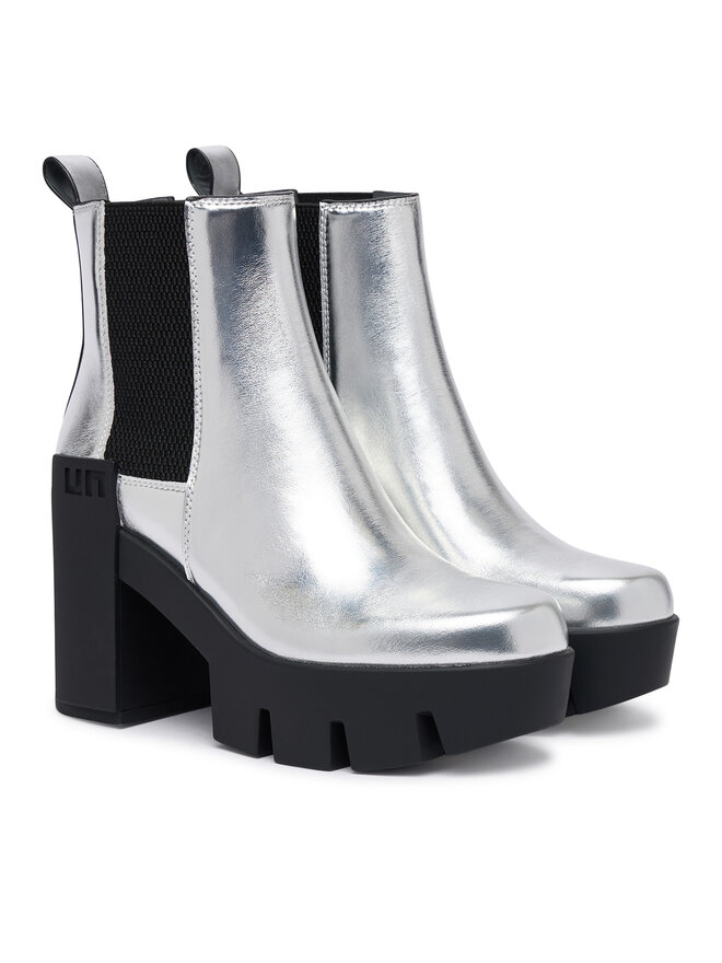 United Nude Stiefeletten United Nude Grip Chelsea Mid V 1103314116 Silberfarben