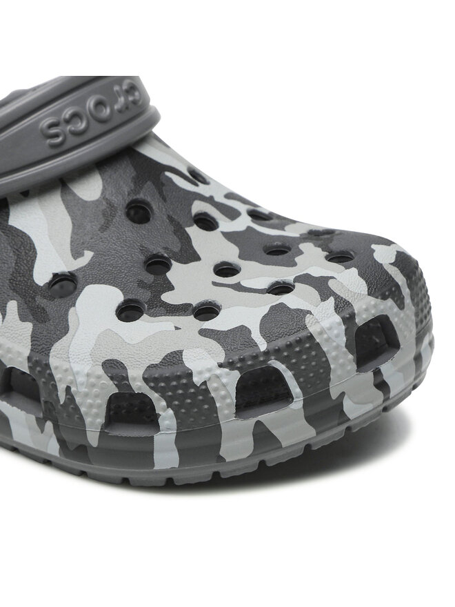 Crocs Pantoletten Crocs Classic Camo Clog 207594 Grau