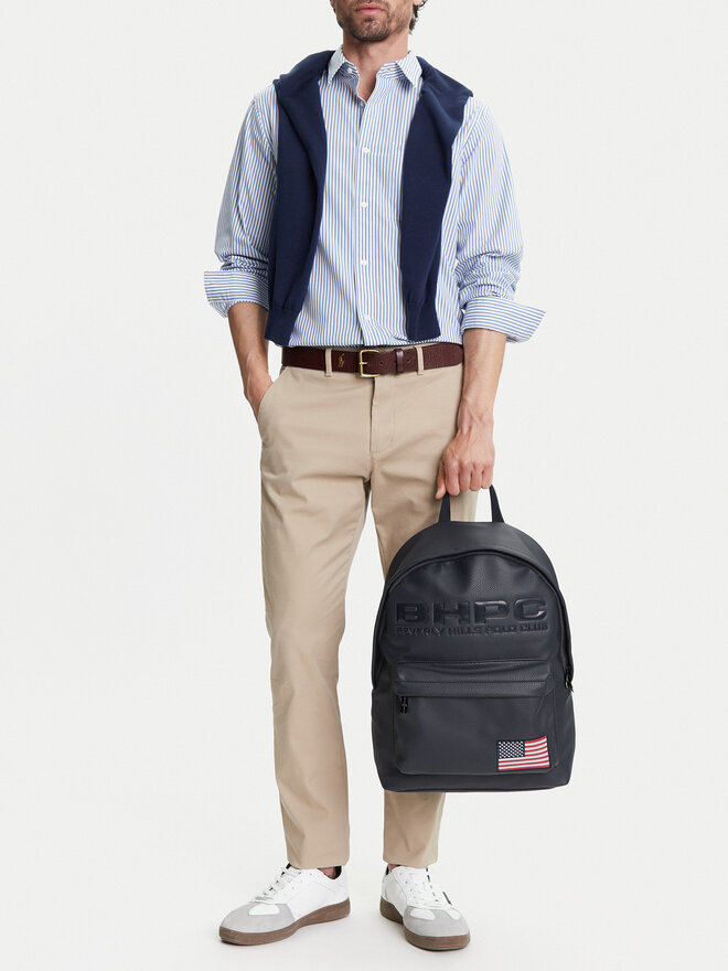 Beverly Hills Polo Club Nahrbtnik Beverly Hills Polo Club BHPC-H-001-08 Mornarsko modra