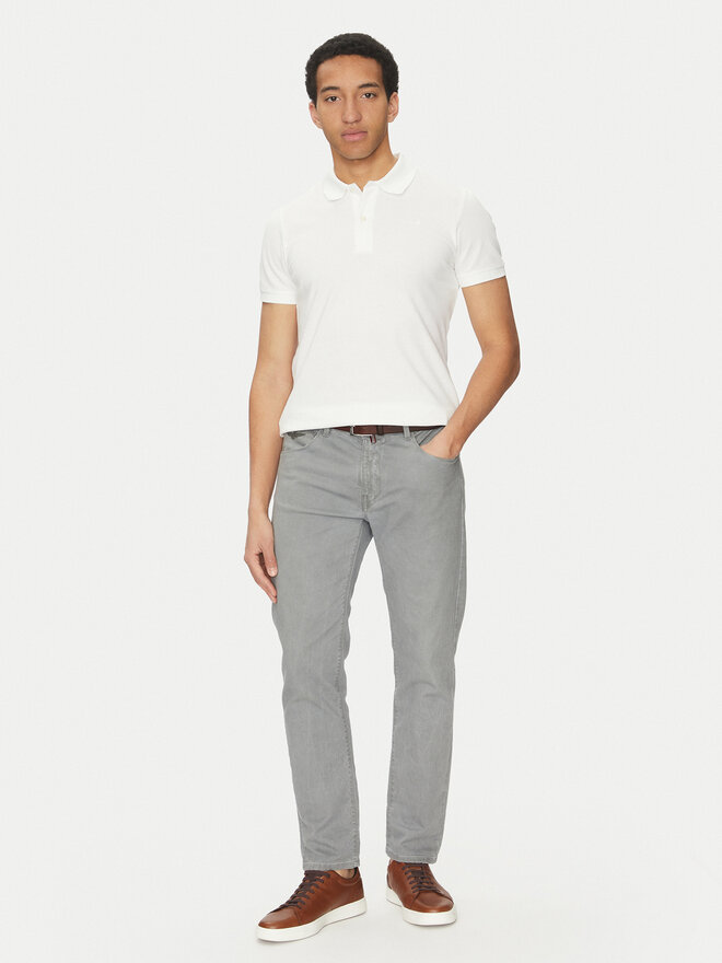 Geox Geox Polo marškinėliai M5511B T3240 F2128 Balta Regular Fit