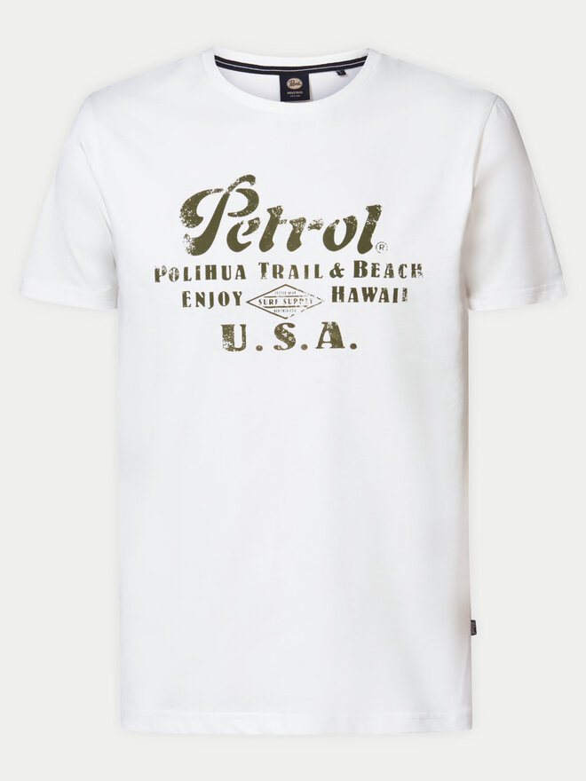 Petrol Industries Petrol Industries Camiseta M-1040-TSR600 Blanco Regular Fit
