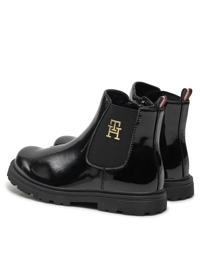 Tommy Hilfiger Stiefeletten Tommy Hilfiger Chelsea Boot T1A5-33563-0343 S Schwarz