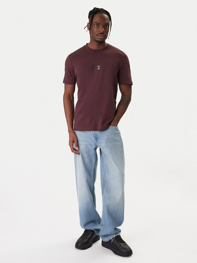 HUGO HUGO T-Shirt Danotie 50553124 Dunkelrot Regular Fit