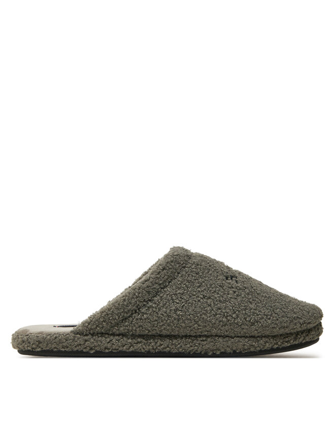 Tommy Hilfiger Papucs Tommy Hilfiger Warm Curly House Shoe FM0FM05226 Szürke