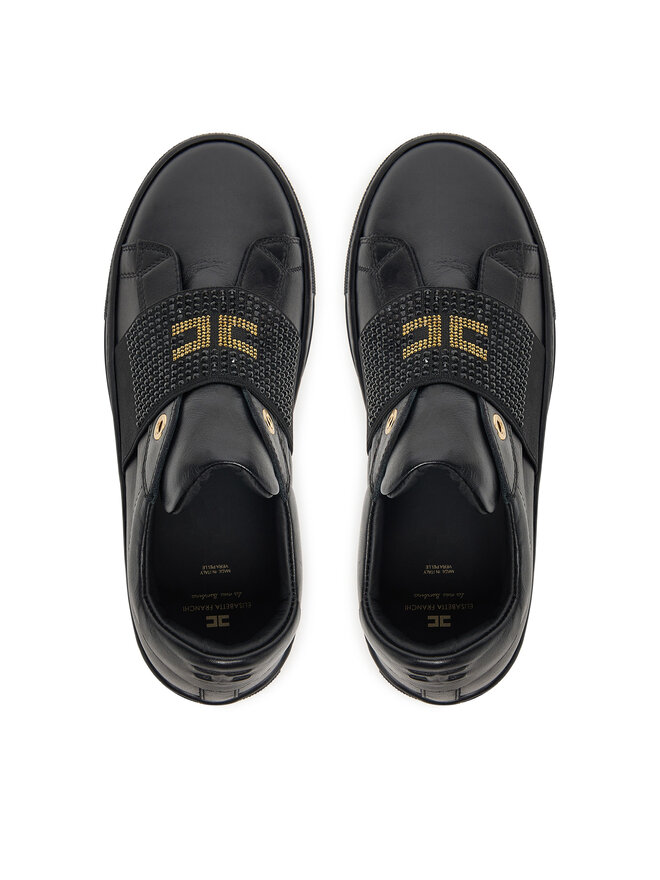 Elisabetta Franchi Superge Elisabetta Franchi Low Cut Velcro F4A9-E0355-1251 S Črna