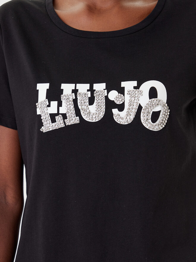 Liu Jo Sport Liu Jo Sport Camiseta TF5280 JS923 Negro Regular Fit