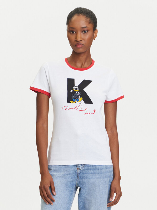 KARL LAGERFELD KARL LAGERFELD Camiseta A3W17089 Blanco Regular Fit