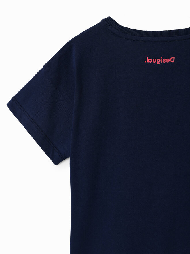 Desigual Desigual Camiseta 23SGTK20 Azul marino Regular Fit