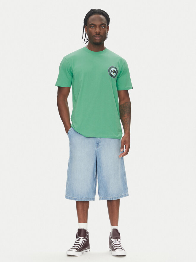 Quiksilver Quiksilver Marškinėliai Circle Back Ss EQYZT08054 Žalia Regular Fit