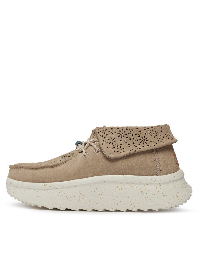 Hey Dude Półbuty Hey Dude Wendy Peak Fold Boot Suede 40256-255 Beżowy