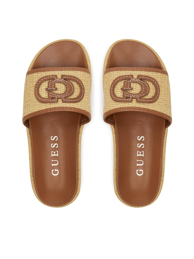 Guess Klapki Guess FLJLNY FAB19 Beżowy