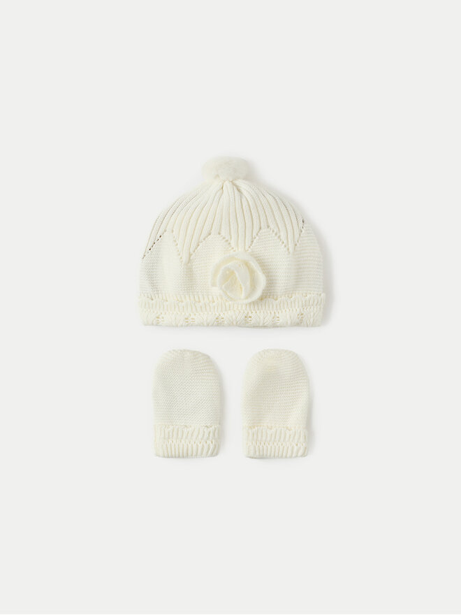 Mayoral Gorro y bufanda Mayoral 9767 Écru