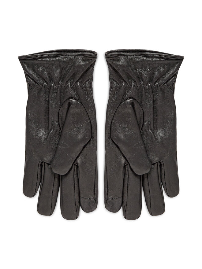 Jack&Jones Herrenhandschuhe Jack&Jones Jacmontana Leather Gloves Noos 12125090 Schwarz