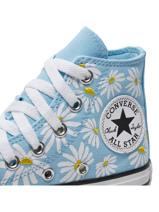 Converse Plátěnky Converse Chuck Taylor All Star Lift Platform Floral A06338C Modrá
