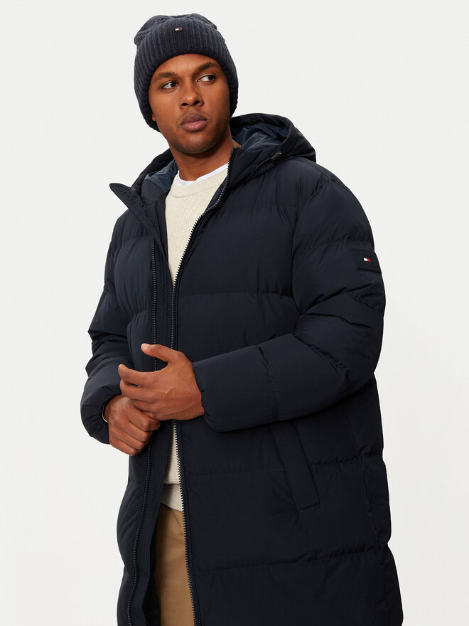 Tommy Hilfiger Czapka Tommy Hilfiger Flag Cable AM0AM12810 Granatowy