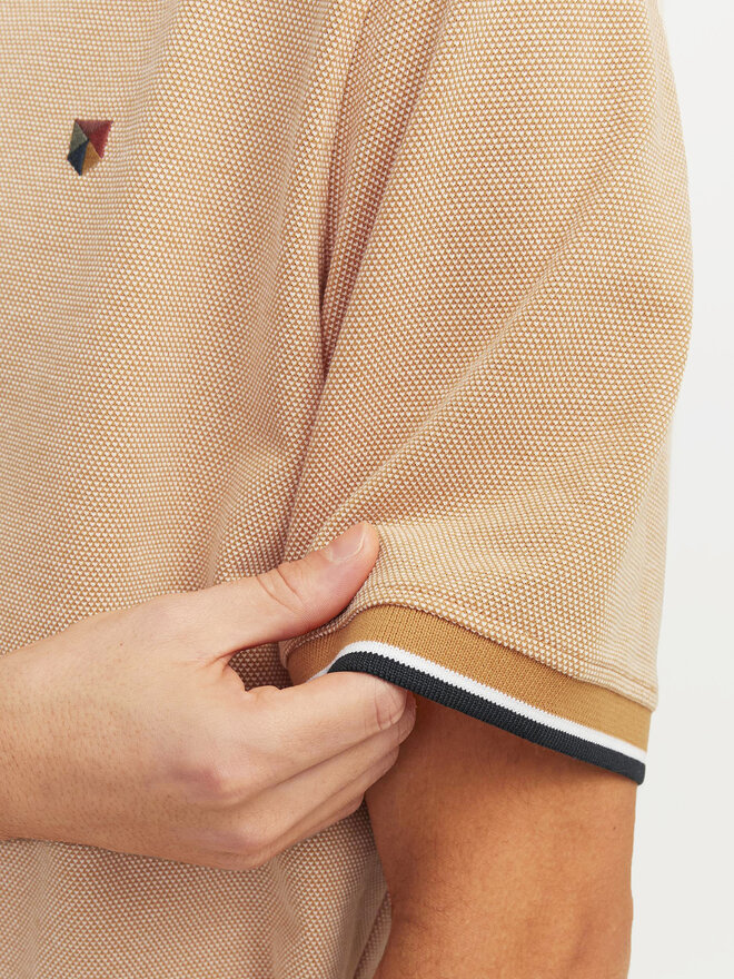 Jack&Jones Jack&Jones Polo marškinėliai Bluwin 12169064 Oranžinė Regular Fit
