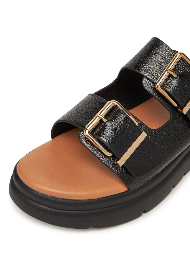 Clara Barson Pantoletten Clara Barson H3T9409-6 Schwarz