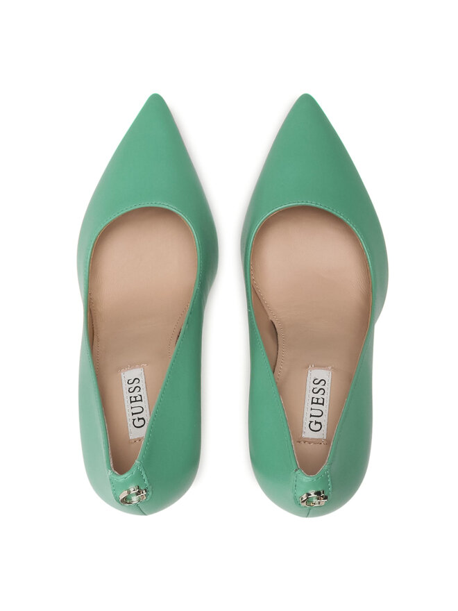 Guess Обувки на ток Guess Gavi4 FL5GV4 LEA09 Зелен