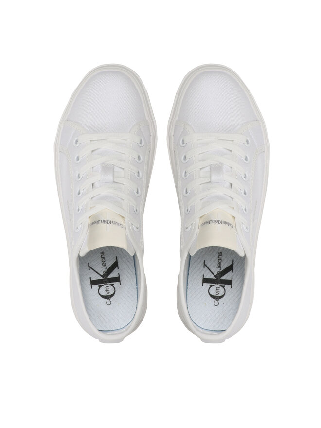 Calvin Klein Jeans Гуменки Calvin Klein Jeans Cupsole Flatform Ny Preal Wn YW0YW01221 Бял