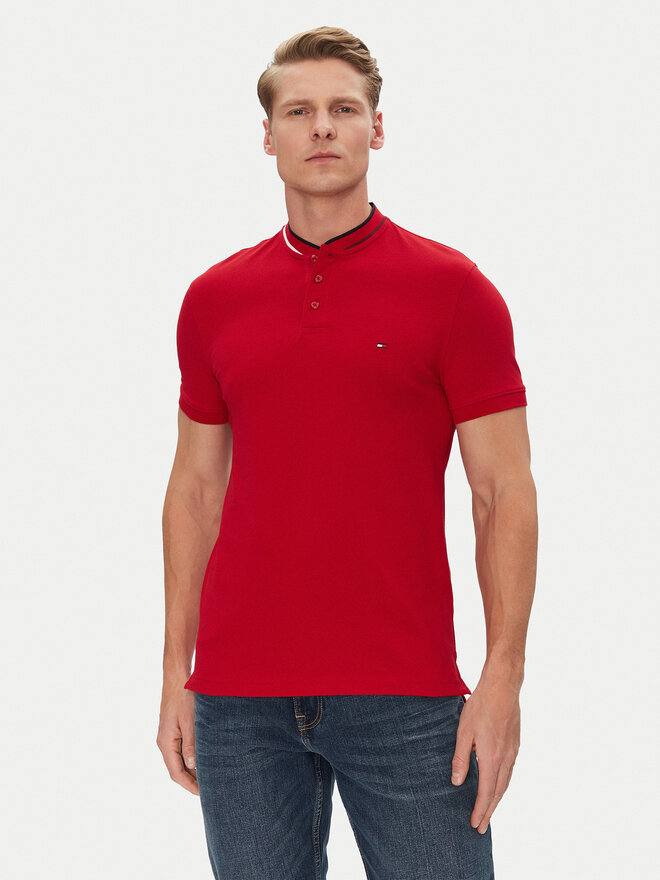 Tommy Hilfiger Tommy Hilfiger Pólóing Mao MW0MW34752 Piros Slim Fit