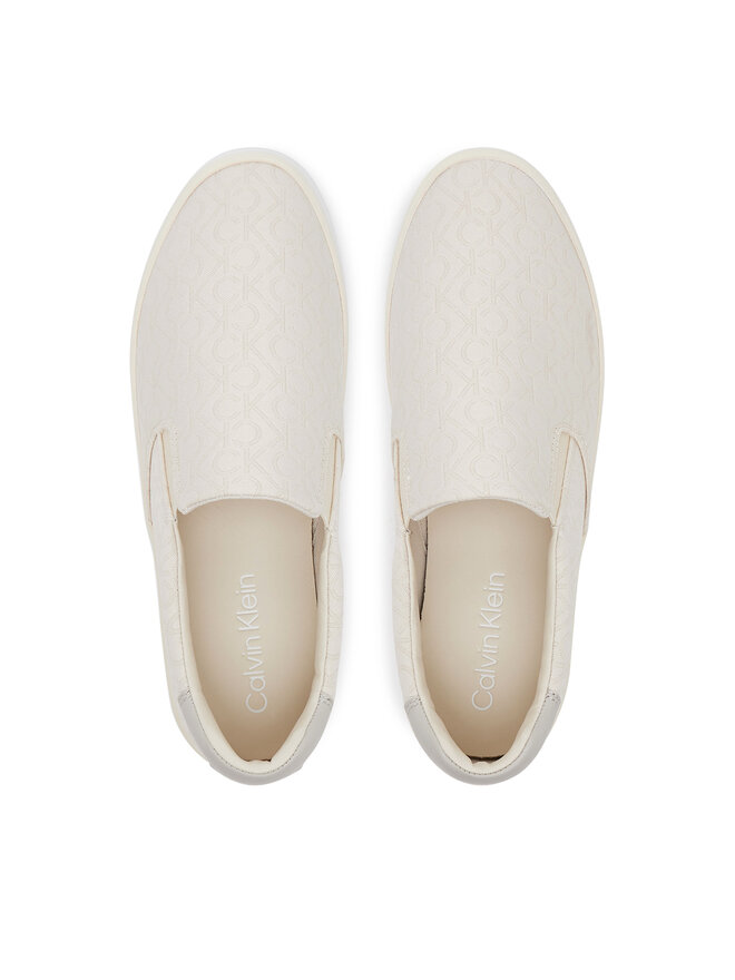 Calvin Klein Tenisenes Calvin Klein Vulc Slip On - Jacq HW0HW02411 Écru