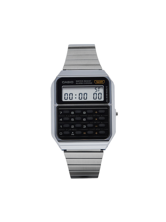 Casio Zegarek Casio Vintage Edgy CA-500WE-1AEF Srebrny