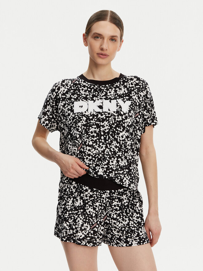 DKNY DKNY Pyjama YI80044 Schwarz Regular Fit