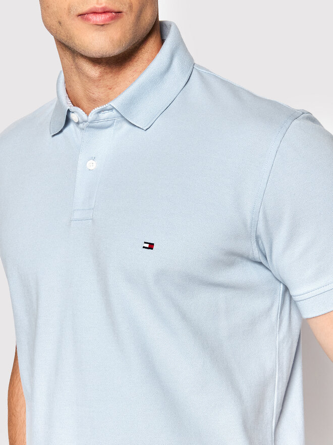 Tommy Hilfiger Tommy Hilfiger Pólóing 1985 MW0MW17770 Kék Regular Fit