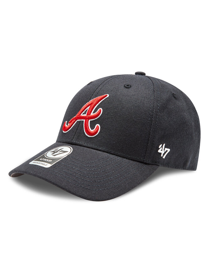 47 Brand Kšiltovka 47 Brand MLB Atlanta Braves '47 MVP B-MVP01WBVRP-NY Tmavomodrá