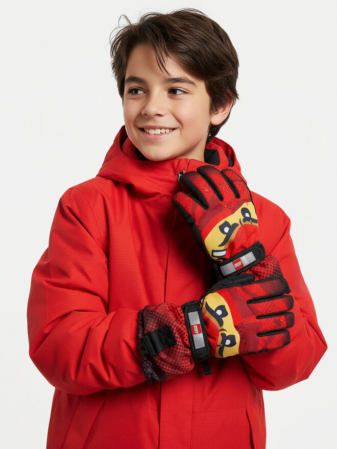 LEGO Guantes de esquí LEGO Lwgan 807 11010969 Rojo