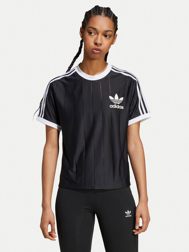 adidas adidas Marškinėliai adicolor 3-Stripes IX5505 Juoda Loose Fit
