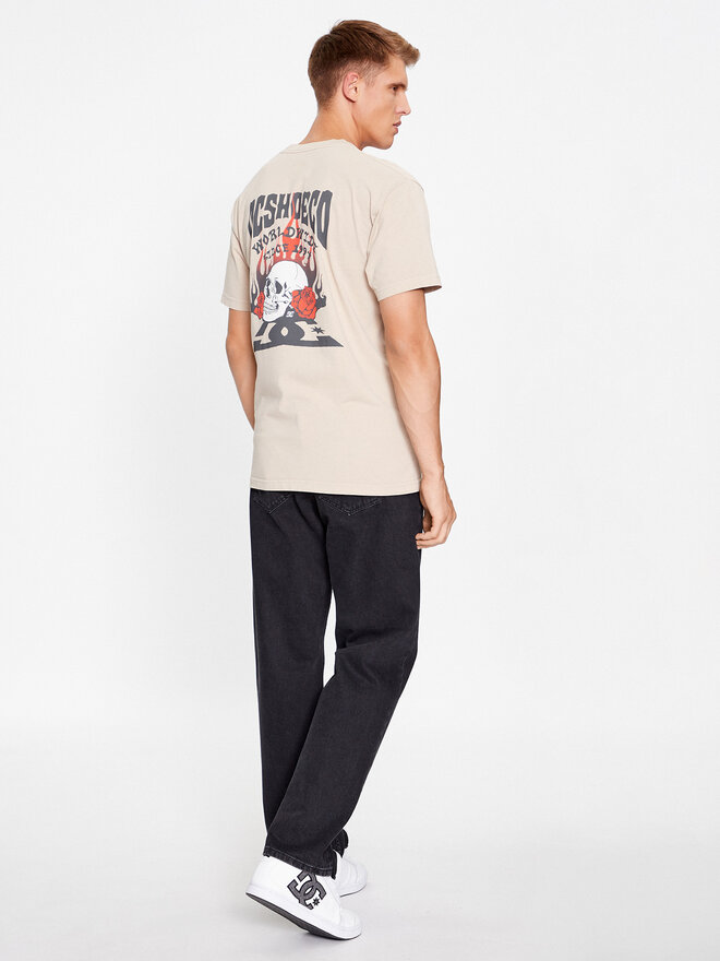 DC DC Camiseta Defiant Tees ADYZT05309 Beis Regular Fit