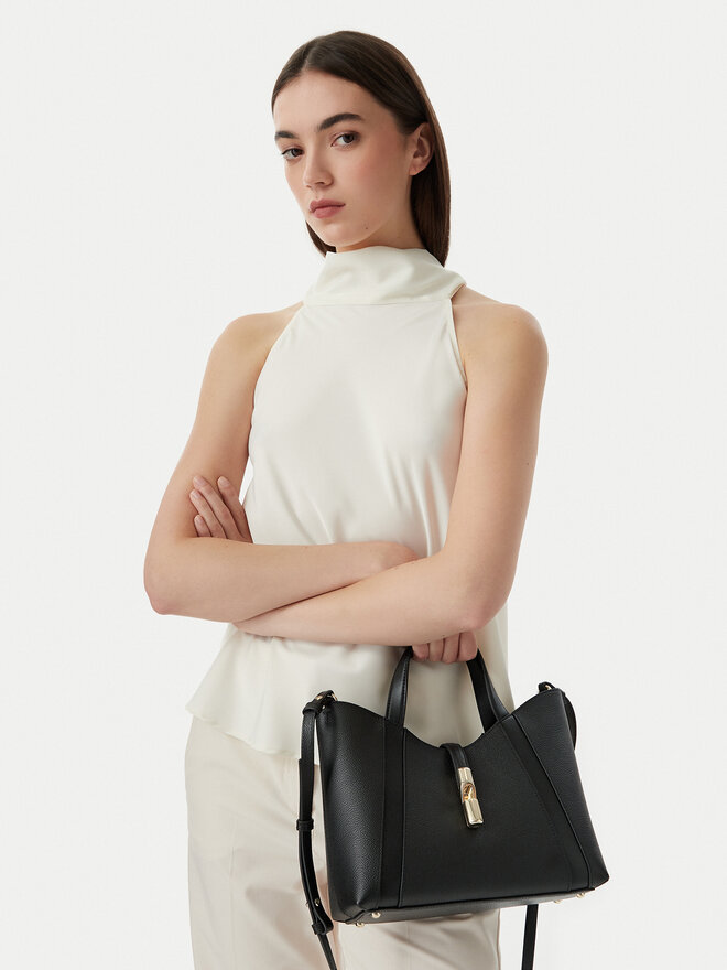 Furla Handtasche Furla Goccia S WB01789 BX3353 CN O6000 Schwarz