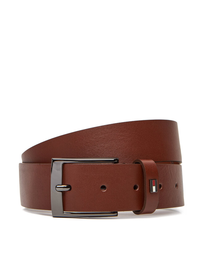 Tommy Hilfiger Cinturón para hombre Tommy Hilfiger Adan 3.5 Ext AM0AM13014 Marrón