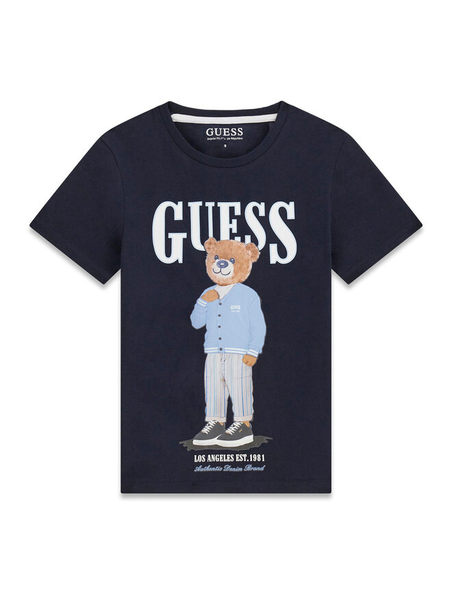 Guess Guess Футболка L6GI09 K8HM4 Cиній Regular Fit