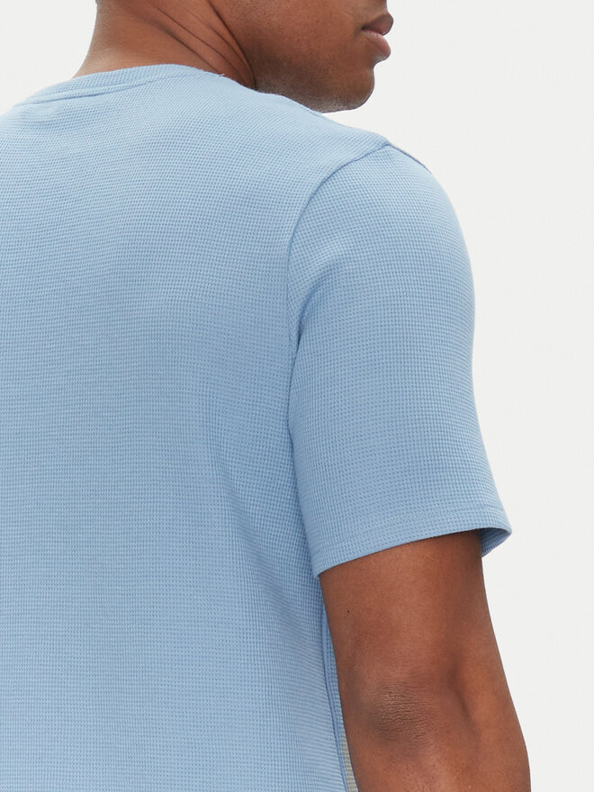 BOSS BOSS Pyjama-T-Shirt Waffle T-Shirt 50535891 Himmelblau Regular Fit