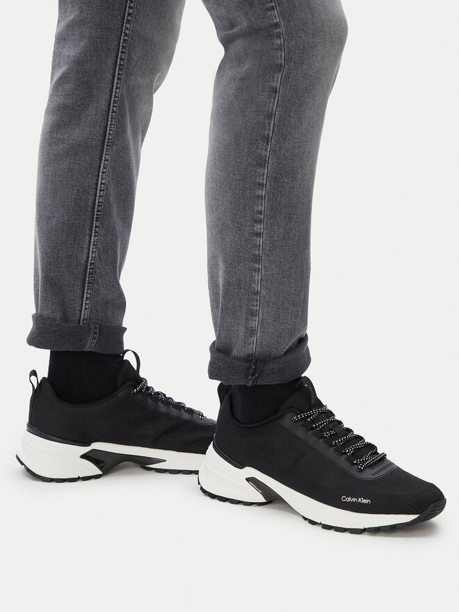 Calvin Klein Sneakers Calvin Klein Hike Runner Laceup Knit HM0HM02151 Schwarz