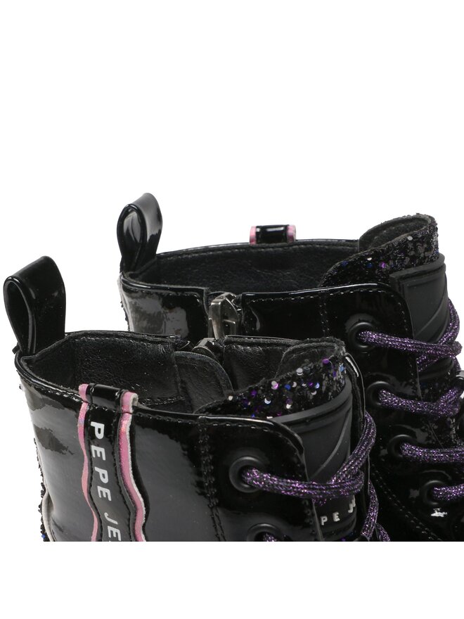 Pepe Jeans Туристически oбувки Pepe Jeans Hatton Glitter PGS50185 Черен