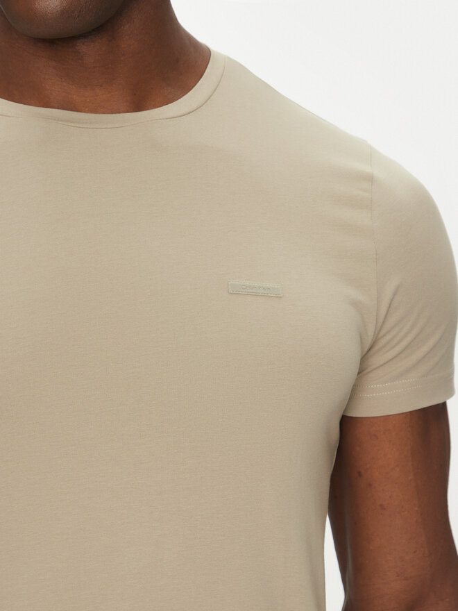 Calvin Klein Calvin Klein Camiseta K10K112724 Beis Slim Fit