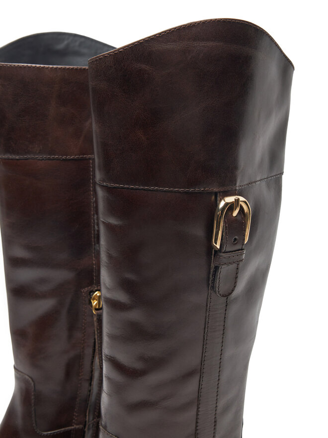 Geox Kozačky Geox D Tormalina D36VBG 000AA C6024 Hnědá
