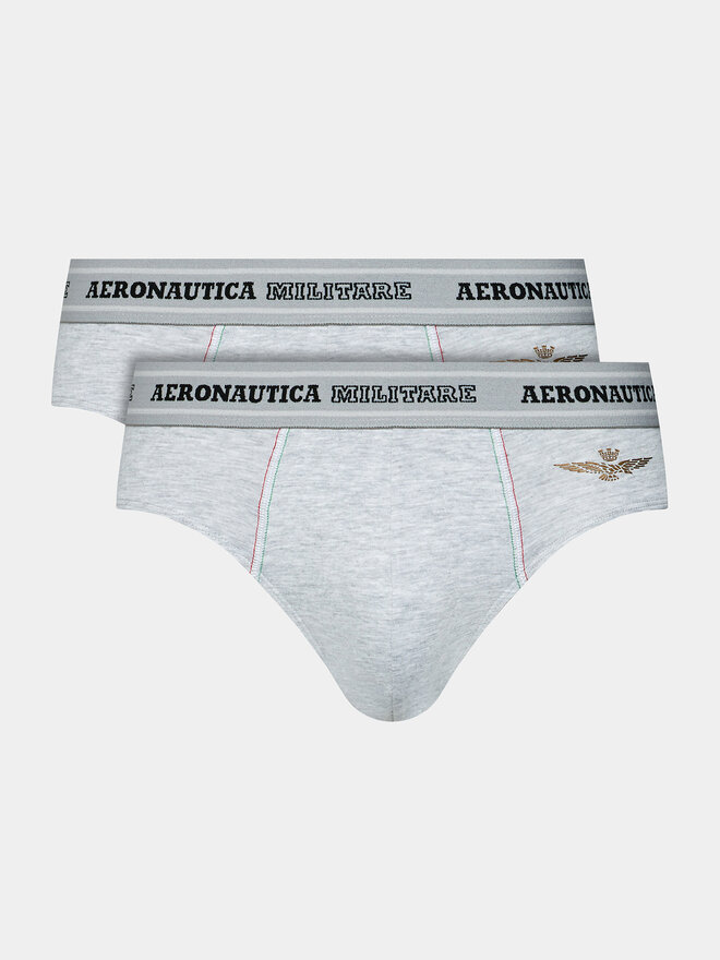 Aeronautica Militare Aeronautica Militare 2er-Set Slips AM1USL002 Grau