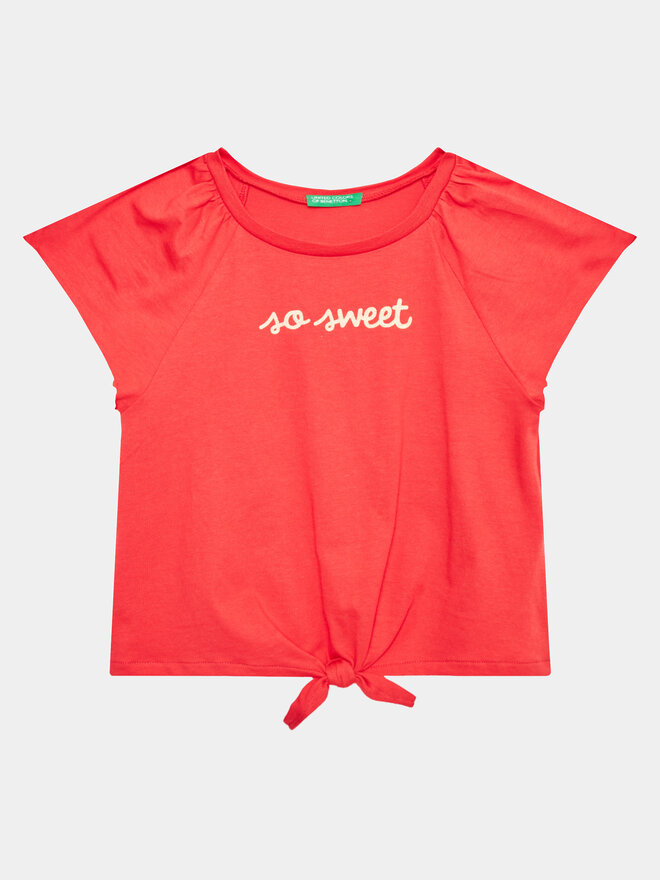 United Colors Of Benetton United Colors Of Benetton T-Shirt 3096G108Y Rot Regular Fit