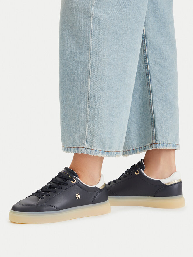 Tommy Hilfiger Sneakers Tommy Hilfiger Th Chic Sneaker Elevated FW0FW09400 Dunkelblau